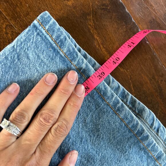 NWT Ava & Viv High Rise Relaxed Fit Denim A-Line Skirt Light Wash Womens Size 22 - Picture 6 of 9